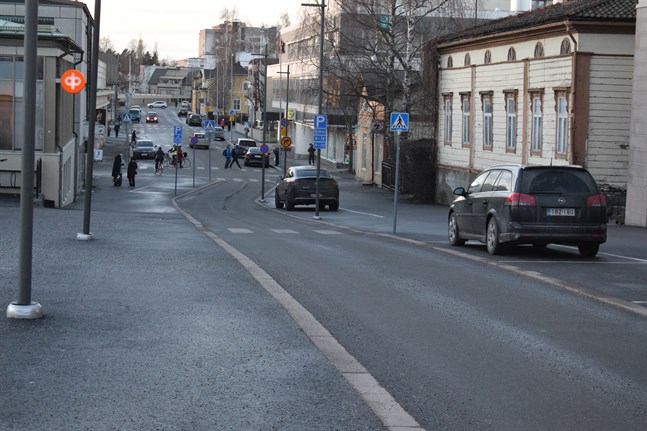 Det här gatuavsnittet kan relativt snart vara öppet för trafik i båda riktningarna.