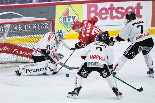 Michael Keränen spelade fram till öppningsmålet och var synlig direkt i Sports anfallsspel. En riktigt bra debut i örntröjan.