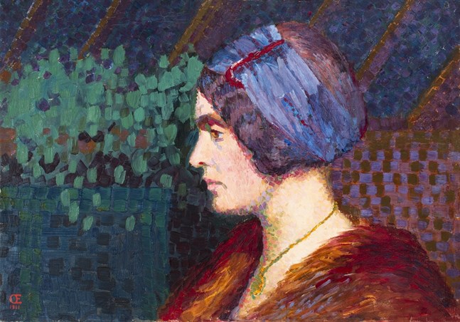 Olga Gummerus-Ehrströms "Självporträtt" (1911).
