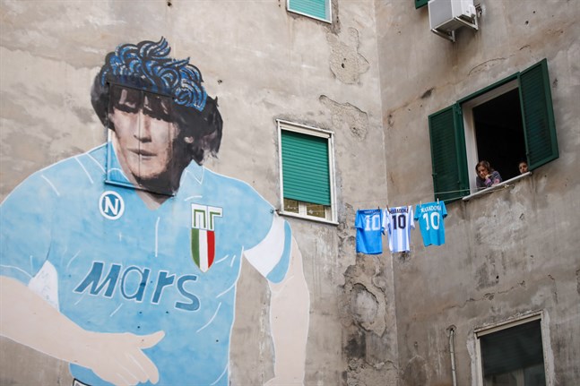 Napolis arena heter från och med nästa vecka Stadio Diego Armando Maradona. Arkivbild.