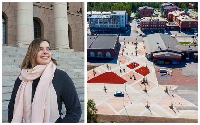Rebecca Åkers vill se ett levande kommuncentrum och att Korsholm ger företagare möjlighet att prova sina koncept i en popup-butik.