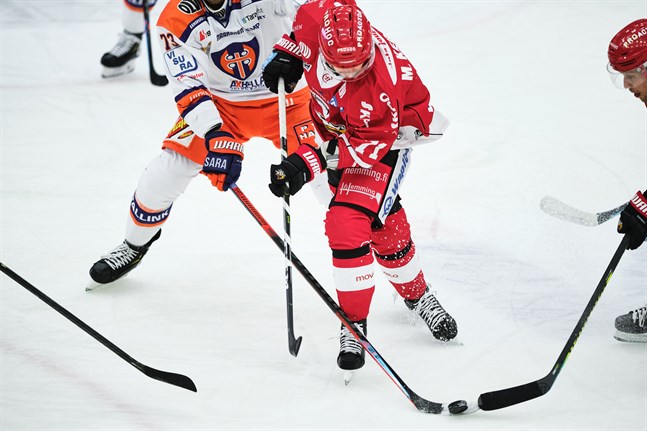 Michael Keränen, här hemma mot Tappara, satte segermålet i Åbo.