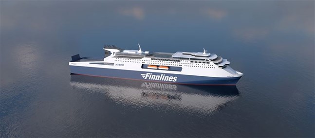 Finnlines nybyggen, som sätts i trafik mellan Finland och Sverige 2023, utrustas med teknik från Wärtsilä.