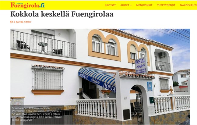 Hostal Kokkola finns mitt i Fuengirola. Men hur stark är kopplingen till Karleby egentligen?