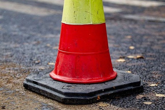 Vägbygget påverkar endast gång- och cykeltrafiken.