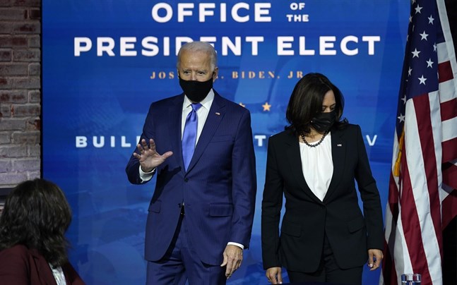 Joe Biden och Kamala Harris på en bild tagen tidigare i veckan.