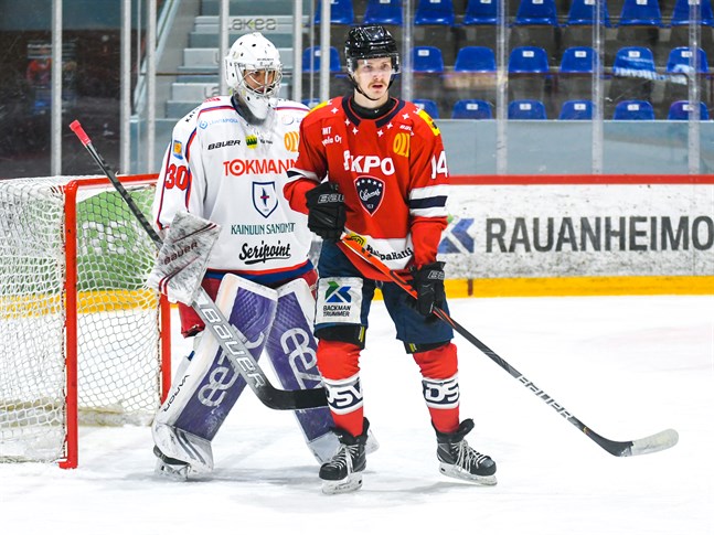 Erik Ahopelto gjorde Hermes enda mål mot Hokki.
