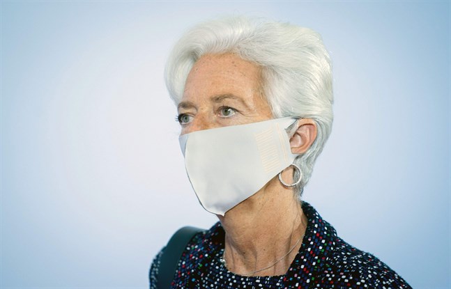ECB-chefen Christine Lagarde anser att det behövs mera likviditet.