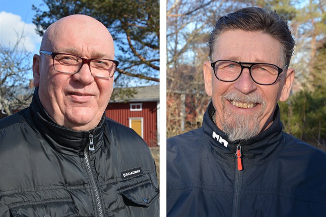Kari Häggblom, till vänster, och Carl-Gustav Mangs har inte bestämt om de vill fortsätta vara med i Kasköpolitiken.