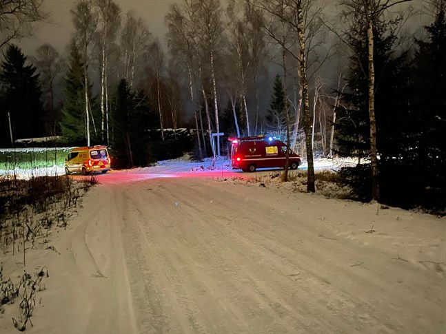 Ett par enheter var på plats men slapp göra något ingripande.