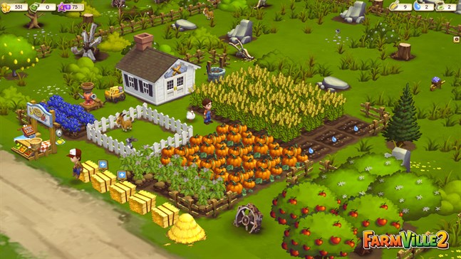 "Farmville" gjorde succé på Facebook. Bilden kommer från "Farmville 2".