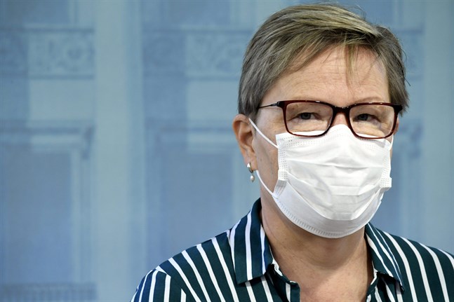 Tuija Kumpulainen från Social- och hälsovårdsministeriet.