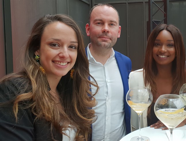 Béryl Bouvier, Jonas Holmqvist och Mariame Wade.