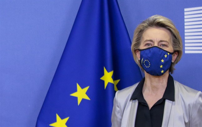 EU-kommissionens ordförande Ursula von der Leyen.
