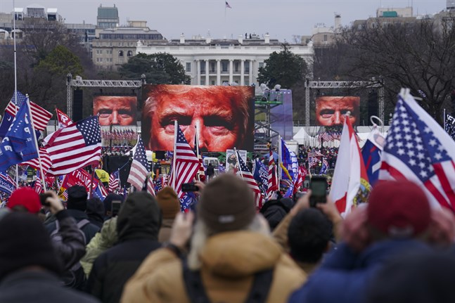 USA:s president Donald Trump riskerar ett riksrättsåtal med anledning av det tal han höll innan tusentals av hans anhängare gick till attack och invaderade kongressbyggnaden Kapitolium. Arkivbild.