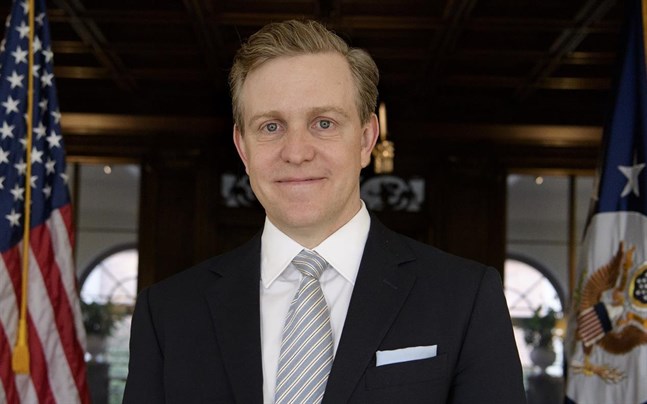 USA:s Sverigeambassadör Ken Howery på residenset i Stockholm 2019.