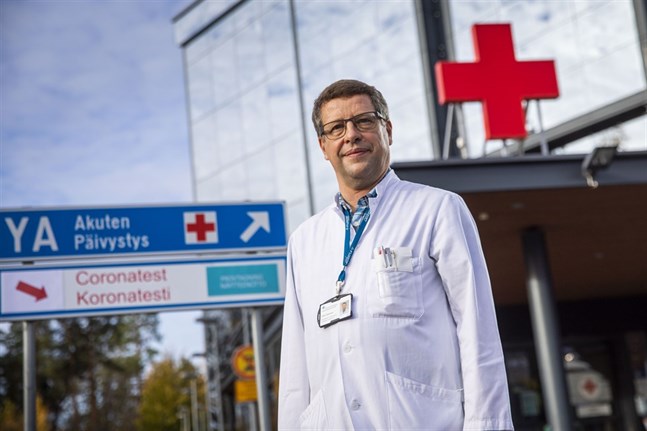Infektionsöverläkare Juha Salonen.