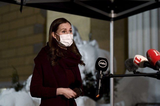 Statsminister Sanna Marin (SDP) sade på onsdagen att det inte är tid att lätta på restriktionerna ännu.