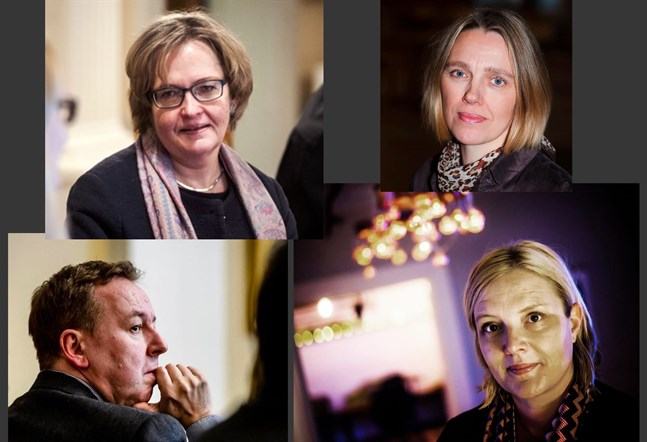 Anne Ekstrand, Katarina Donning, Kenneth Holmgård och Åsa Wallendahl.
