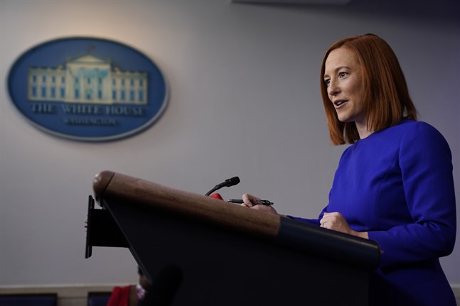 Vita husets nya pressekreterare Jen Psaki har hållit sin första presskonferens.