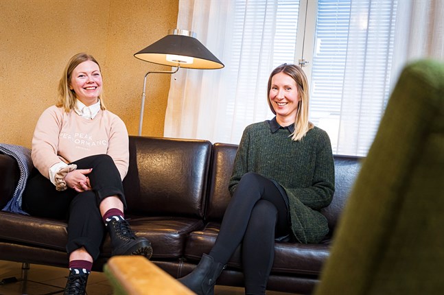 Sofie Ena och Mervi Bro jobbar bland annat med par- och familjeterapi.