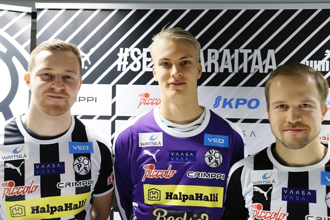 Riku Jääskä, Teppo Marttinen och Miika Niemi.