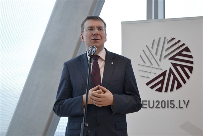 Lettlands utrikesminister Edgars Rinkevics. Arkivfoto.