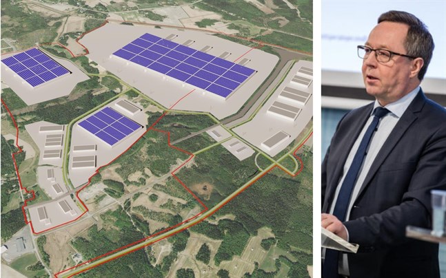 Mika Lintilä berörde planen för jättelika batterifabriker i Vasa, men utan att gå in på några verkligt nya detaljer.