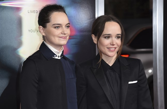 Emma Portner och Elliot Page går skilda vägar. Arkivbild.