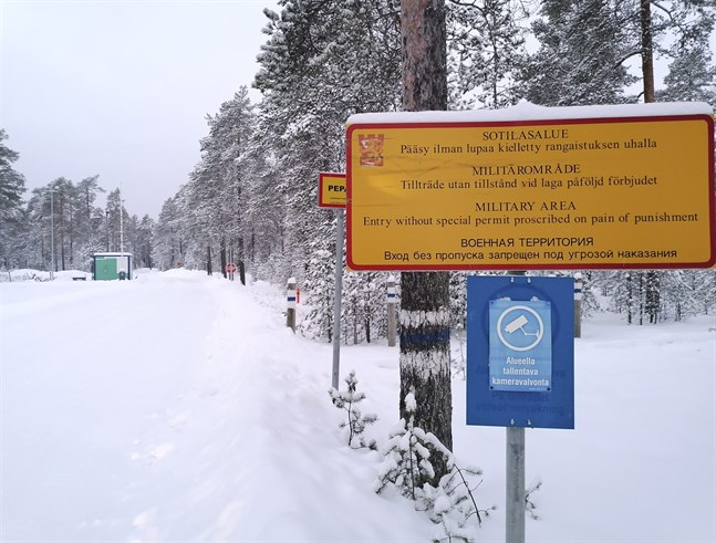 Skjutområdet i Lohteå där två poliser skadades under en övning med sprängämnen.