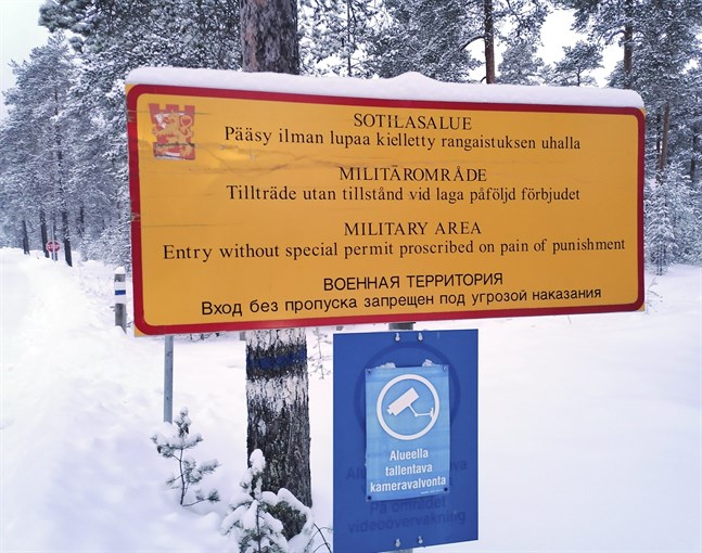 Skjutområdet i Lochteå där poliserna skadades.