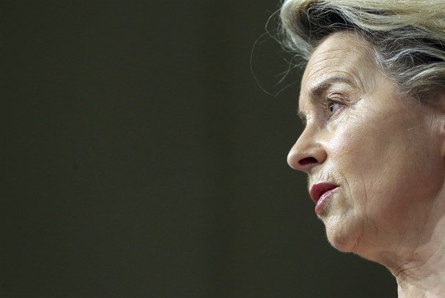 EU-kommissionens ordförande Ursula von der Leyen ska tala om coronaläget i EU-parlamentet. Arkivfoto.