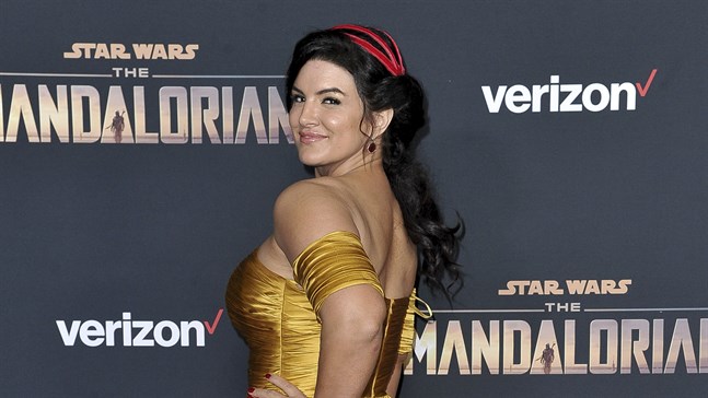 Gina Carano på "The Mandalorian"-premiär i Los Angeles.