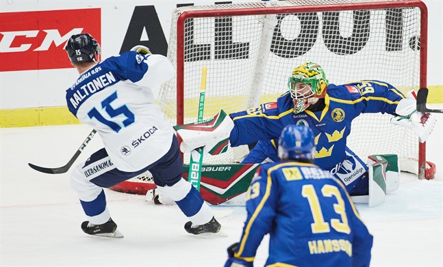 Christoffer Rifalk satte stopp för Miro Aaltonen och Finland.