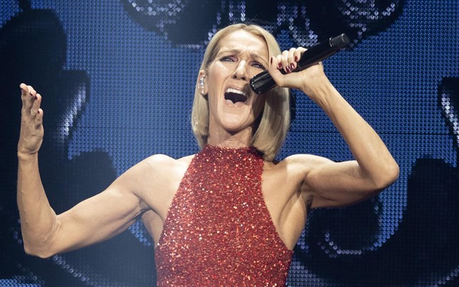 Celine Dion skjuter på sin turné i Europa.