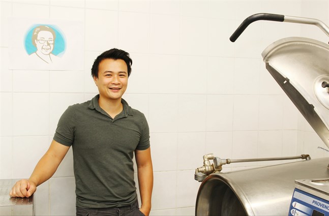 Ha Hoang driver tofuföretaget Mama Mem's.