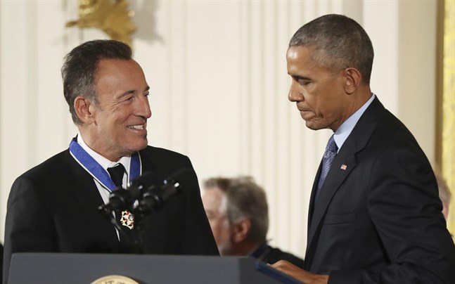 USA:s tidigare president Barack Obama och rockstjärnan Bruce Springsteen startar en podcast ihop.