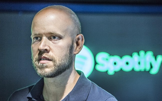 Spotifys grundare Daniel Ek meddelar nyheter vid ett förinspelat framträdande.