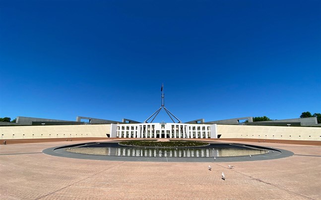 Australiens parlament i Canberra.