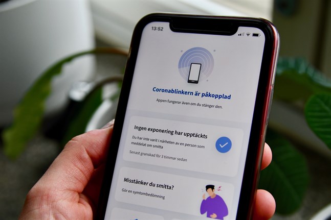 Coronablinkern finns för tillfället i 2,35 miljoner telefoner runtom i landet.