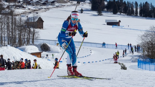 Rebecca Sandnäs gjorde sin första start i junior-VM i onsdags.