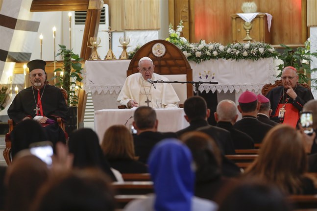 Påve Franciskus i Bagdad, Irak.