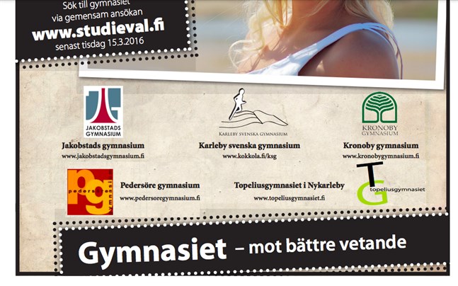 Denna annons från Team Nord publicerades i Österbottens tidning och Vasabladet 2012–2017.