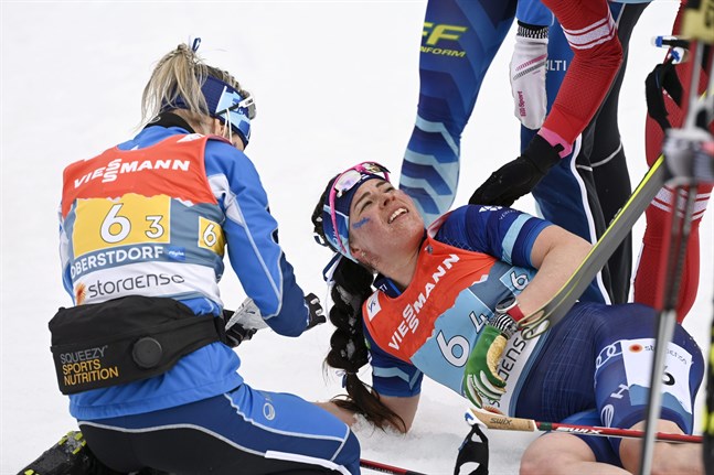 Krista Pärmäkoski var rejält slutkörd efter sin mäktiga insats på ankarsträckan i stafetten. I dag är hon i farten igen.