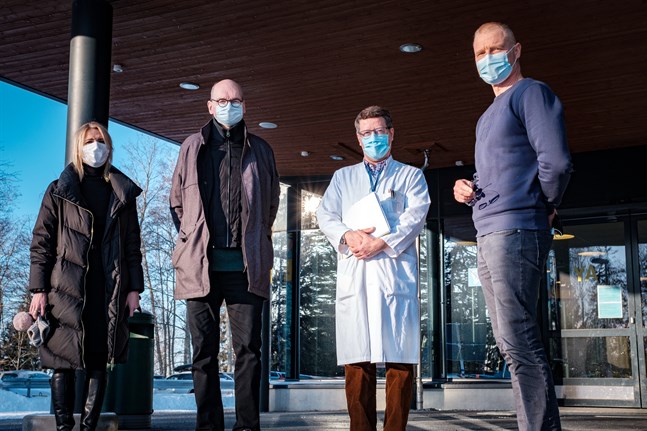 Marina Kinnunen, Heikki Kaukoranta, Juha Salonen och Peter Nieminen sitter alla i coronasamordningsgruppen.