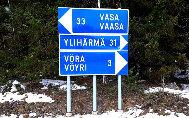 Pettersbacka är närmare Ylihärmä än Vörå.