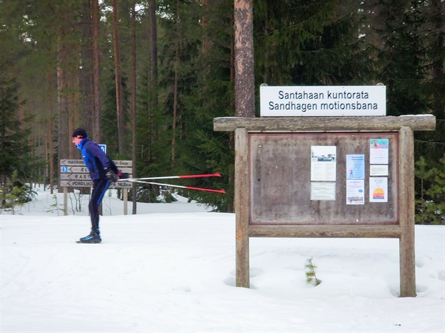 Sandhagens motionsbana har blivit ett populärt skidområde i Karleby.