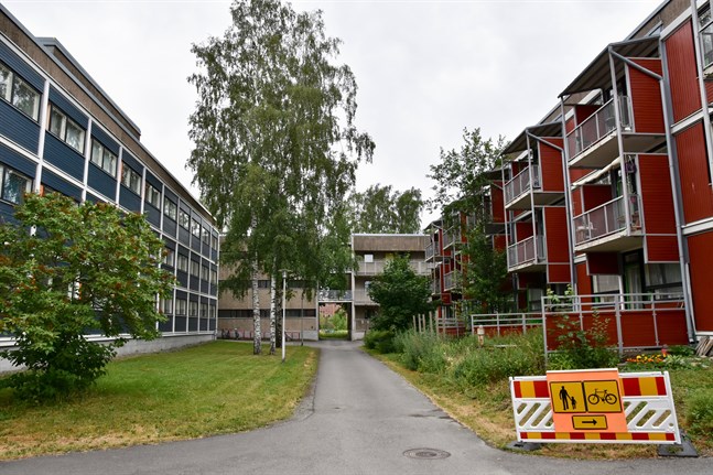 Övervakningen av coronadrabbade utbytesstudenter fortsätter bland annat i Studentbyn i Åbo. Arkivbild.