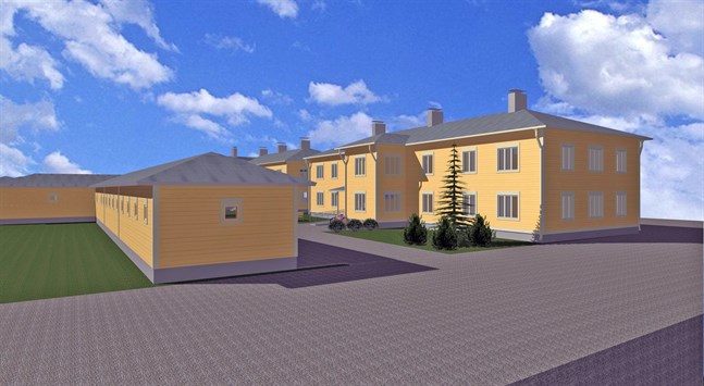 Byggstarten för tvåvåningshuset i hörnet av Skolgatan och Kyrkotorget planeras till år 2022.