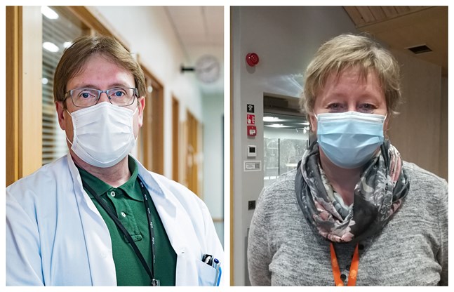 Infektionsöverläkare Marko Rahkonen och stadsdirektör Stina Mattila tycker det skulle vara viktigt att vaccindoserna inte omfördelas, utan Soite får sin del av kakan.